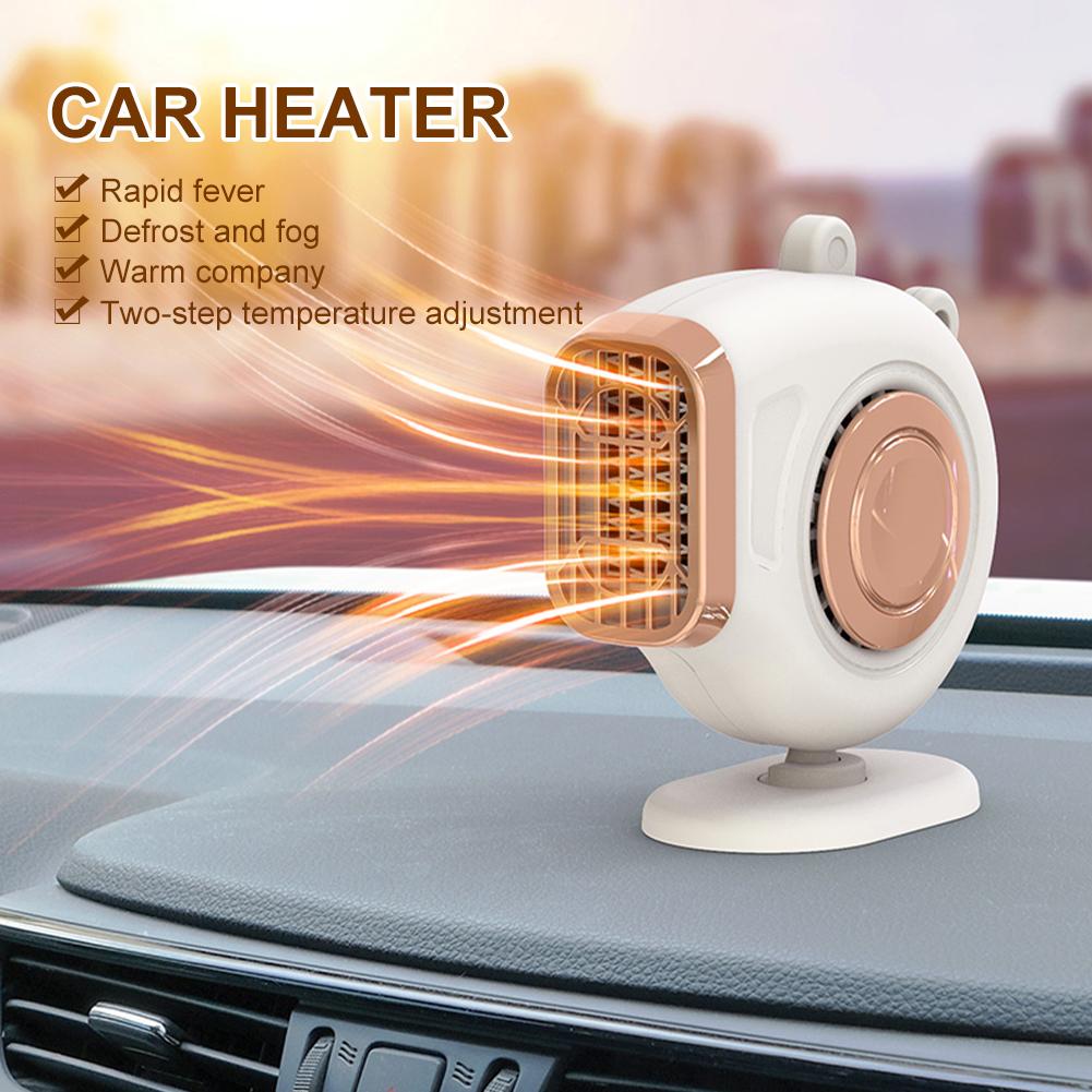 Car Heater 12v Dual-purpose Portable Instant Heating Car Heater Defrost Heater 1.5m Line