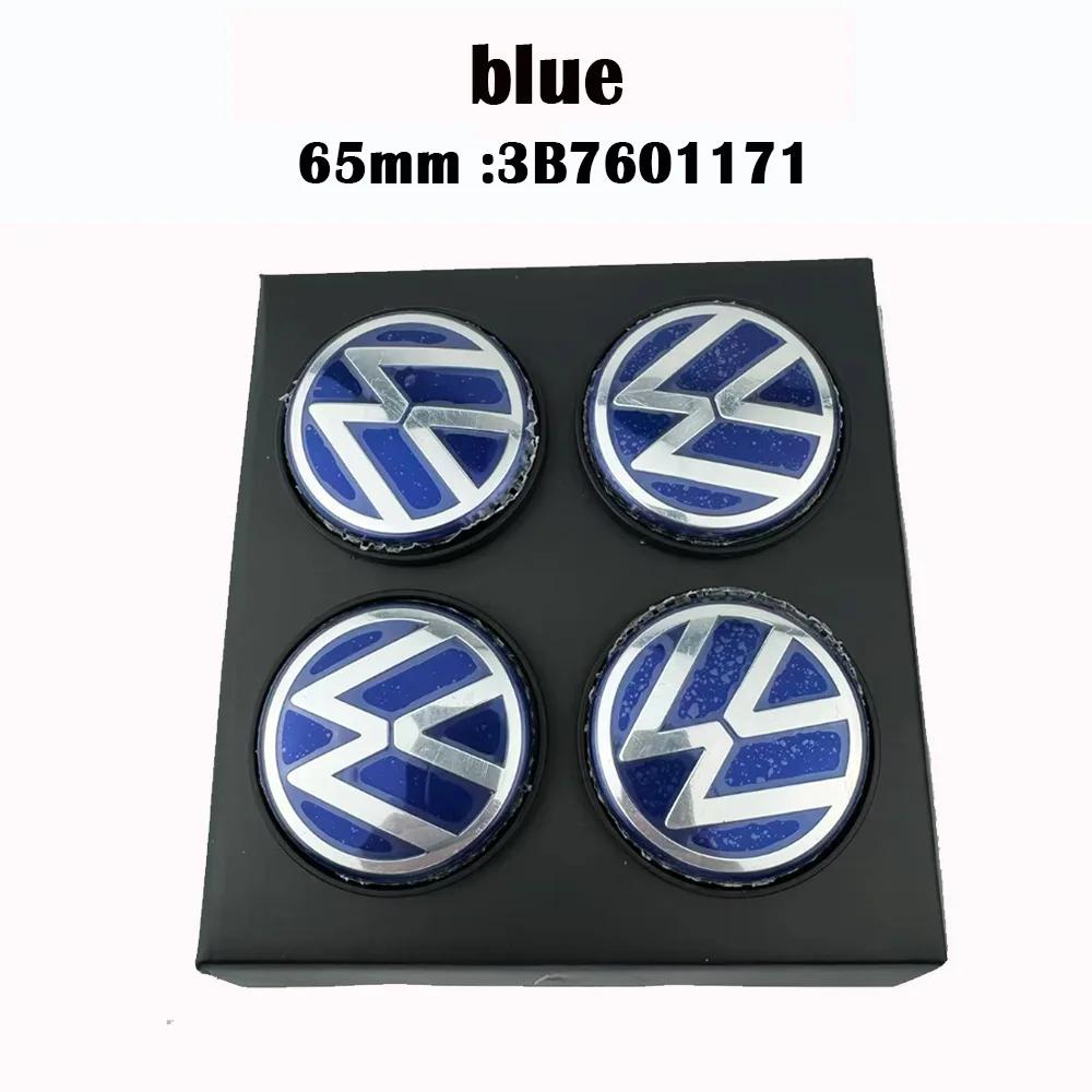 4pcs 56mm 65mm Volkswagen floating Car Wheel Center Caps Hub Cover for VW Jetta MK5 Golf Passat CC Golf 3B7601171 1J0601171 zh7