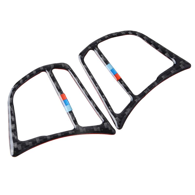Carbon Fiber Car Steering Wheel Button Frame Cover Trim for BMW F30 F34 3 series