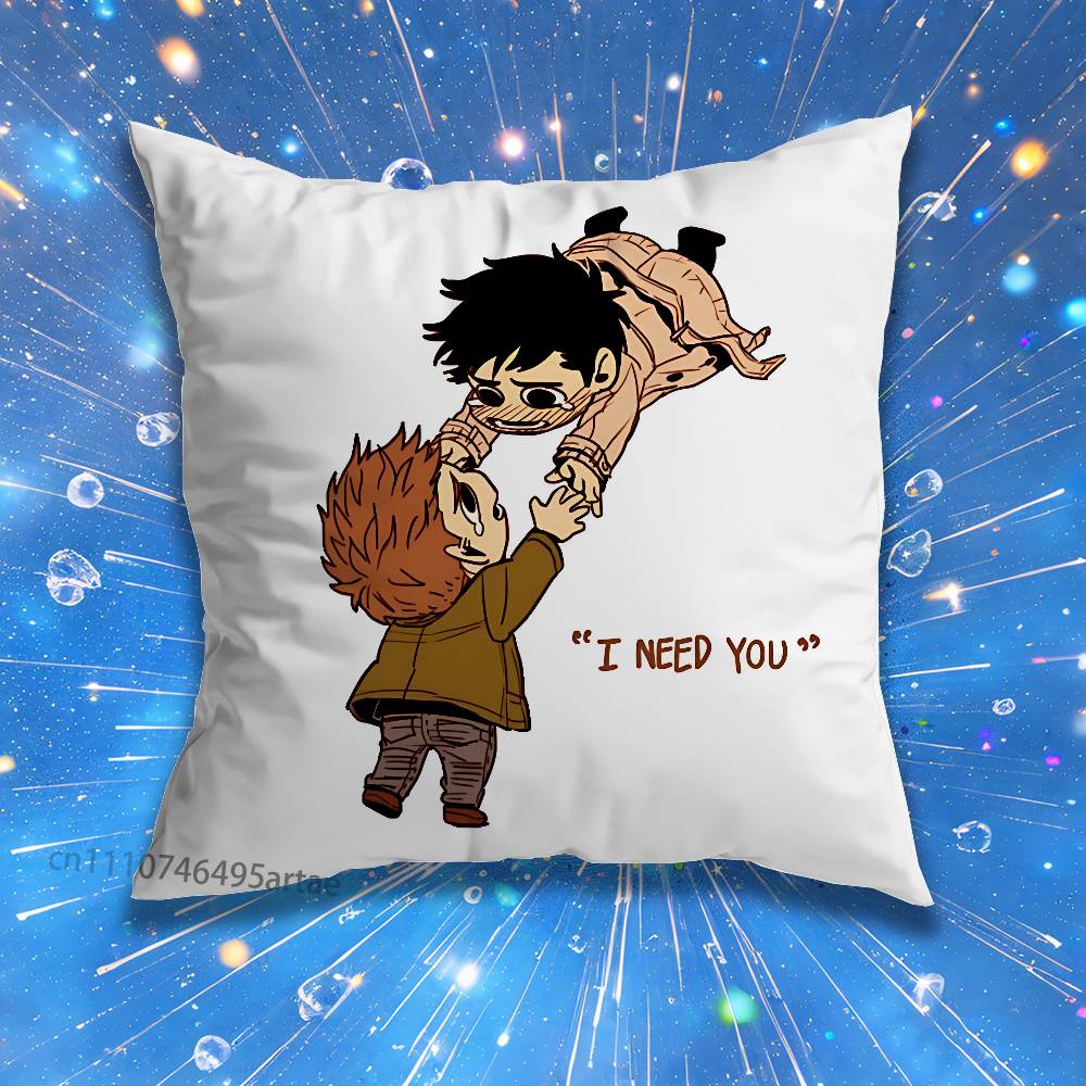 Jensen AAckles Dean WWinchester Pillow Case For Home Bedroom Car Office Decoration Living Room Sofa Cushion Cover Suitable