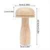 1PC DIY Wooden Darning Mushroom Patchwork Tool Mending Pants Clothes Weaving Crafts Needle Holder Thread Sewing Accessories