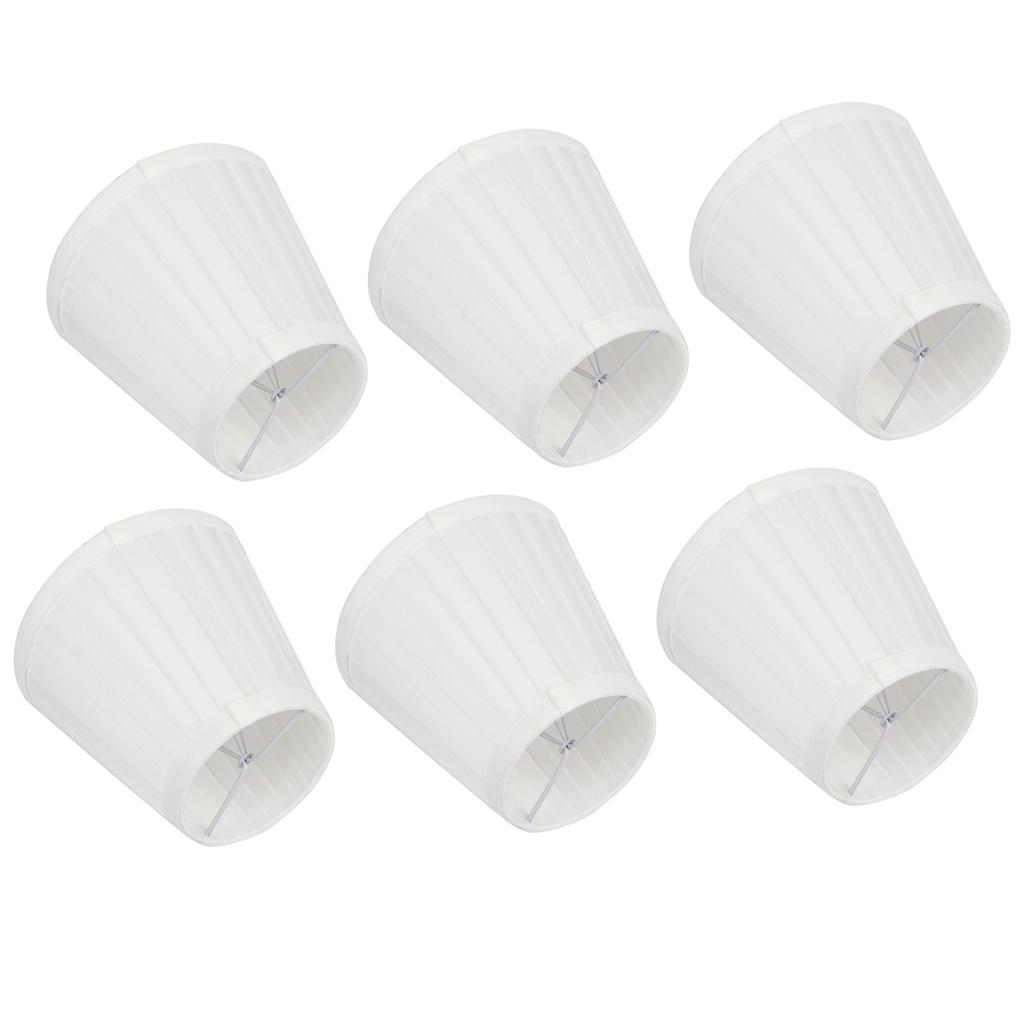 6PCS Fabric Chandelier Lampshade Wall Lamp Cover Shade for Living Room Bedroom Hotel Decor