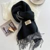 New Fashion Cashmere Scarf for Women Warm Winter Solid Color Double Sided Wraps Neckerchief Poncho Echarpe Pashmina Stoles