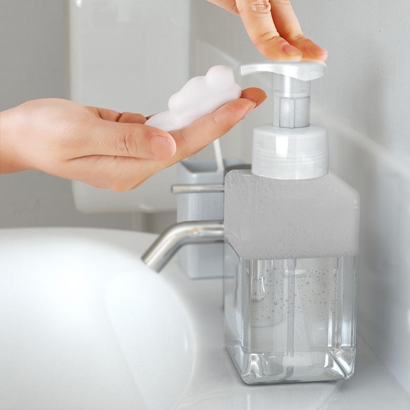 Dispenser Soap Foam Foaming Pump Empty Square Bottle Plastic Travel