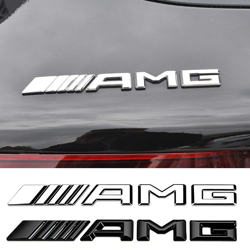 NSY2 Metal Car 3D Rear Letter Emblem Trunk Sticker Car stickers for Mercedes Benz AMG A C E S Class W203 W220 W206 W205 W211 C260