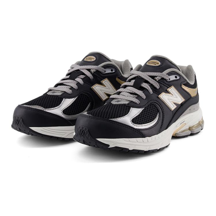 New Balance 2002R Big Kid Black Sea Salt Gold Детские кроссовки Золотисто-металлические GC2002PO