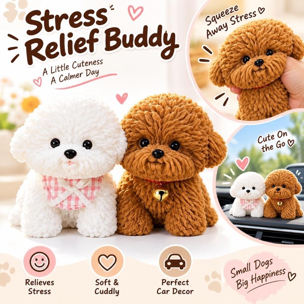 Soft Hand Feel Fidget Toy Ornament Skin Friendly Car Dashboard Ornament Stress Relief Toy Office