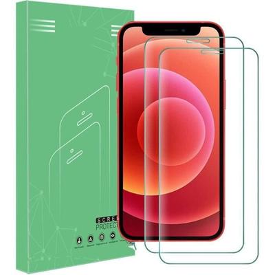 Закаленное стекло - E.F.CONNECTION - для iPhone 12/12 Pro - Комплект из 2 шт. - Защита экрана - Устойчивое к царапинам