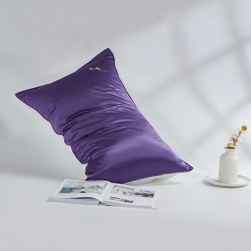 100% Pure Mulberry Silk Pillowcase 19 Momme Satin Weave Zipper/Envelope Bedding Comfort