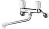 TOTO Kitchen Wall 2 Handle Mixing Down Discharge Pipe TKJ20BAU Faucet, Mounted, Смеситель,