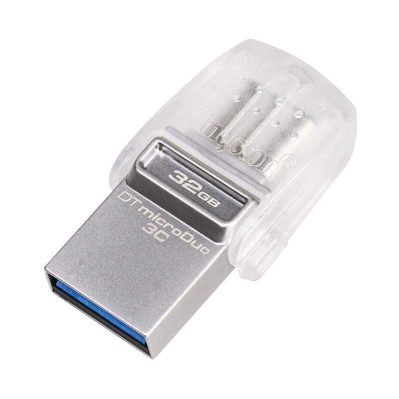 Kingston USB-накопитель DataTraveler MicroDuo 3C Флэш-накопитель USB типа C и USB типа A