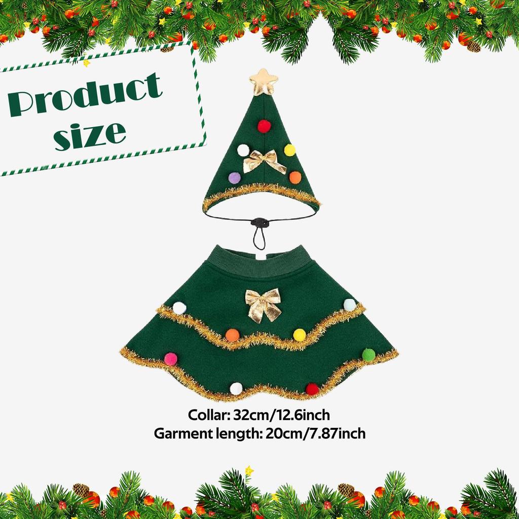 Рождественский костюм для собаки, наряд для кошки, одежда для улицы, удобная шляпа с плащом, одежда для питомца для мероприятий