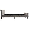 Grey Velvet Bed Frame 200x200 cm