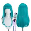 Парик для косплея аниме Dragon Story Bulma Buruma 65 см, сине-зеленый, волнистый, термостойкий, синтетический, для вечеринки в честь Хэллоуина + шапочка для парика