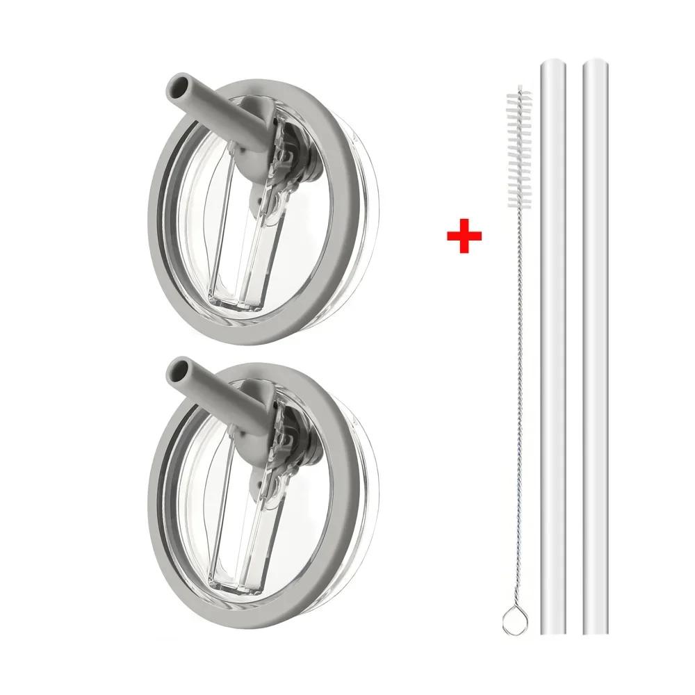 Крышка 40 унций для тамблера Stanley Flip Straw с защитой от протекания, сменная крышка для аксессуаров для стакана Stanley, крышка для соломинки