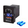 USB C PD 30W QC3.0 Car Charger Socket with Voltage Display for Toyota Tundra 4Runner