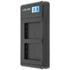 Портативное зарядное устройство для аккумулятора камеры NPBX1 USB двойное зарядное устройство с ЖК-дисплеем
