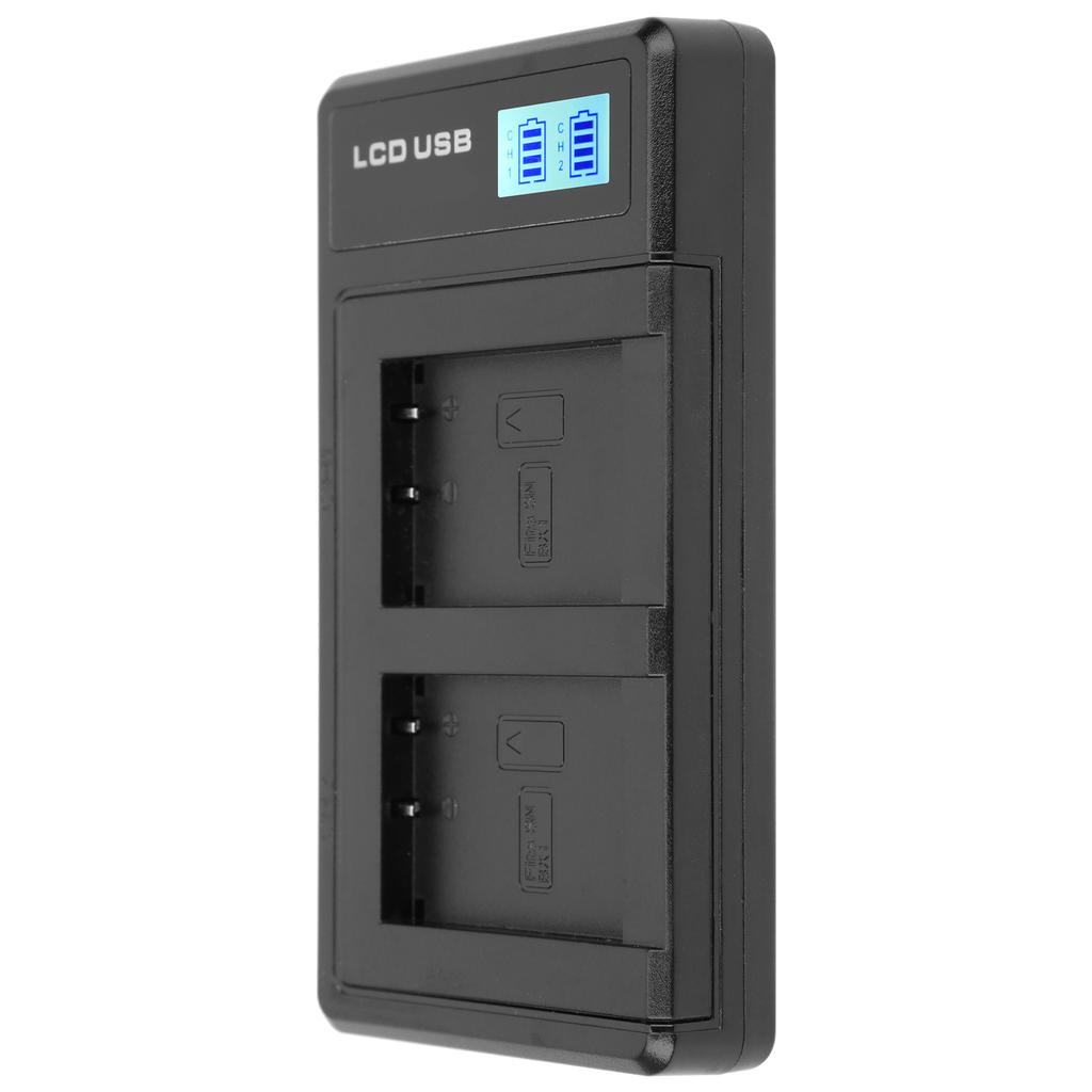 Портативное зарядное устройство для аккумулятора камеры NPBX1 USB двойное зарядное устройство с ЖК-дисплеем