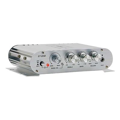 ST-838 Hi-Fi 2.1-канальный усилитель мощности с регулировкой басов и высоких частот 80 Вт*2 Стерео усилитель басового звука Усилитель для сабвуфера