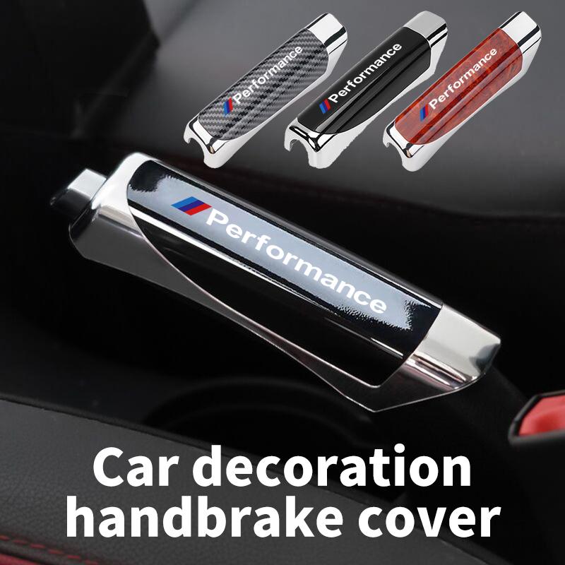 AAACD1 Car Handbrake Grip Protector Cover ABS SUV Interior Accessory For BMW Performance Alpina iX7 X1 X2 M3 M6 X3 X4 X5 X6 E62