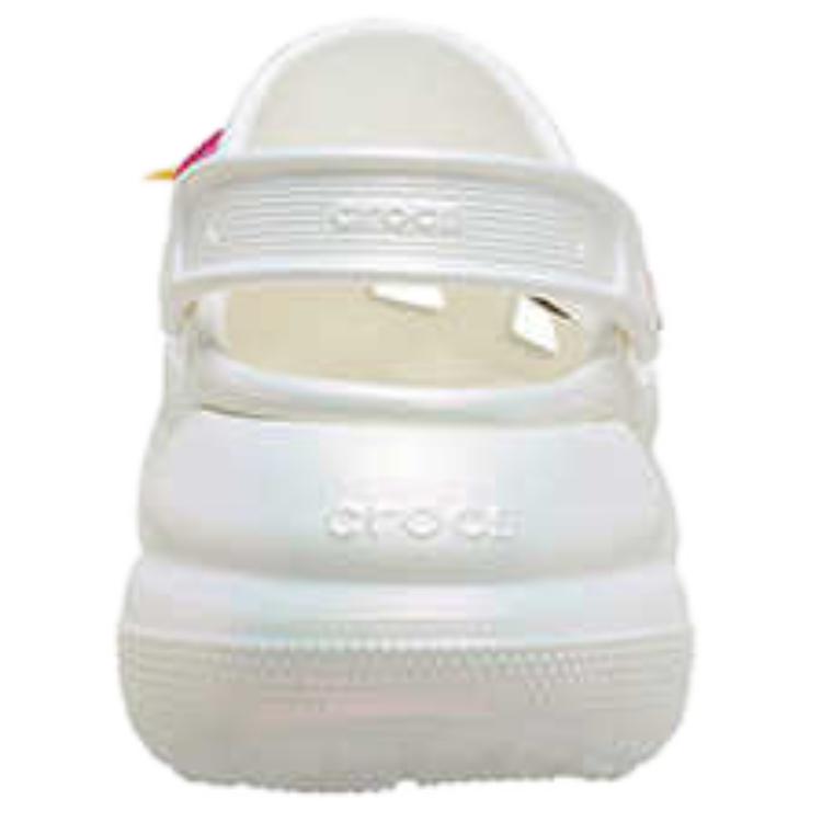 Crocs Женские Белые EVA Круглый Носок Платформа Дышащие Уличные Клоги 211629-100