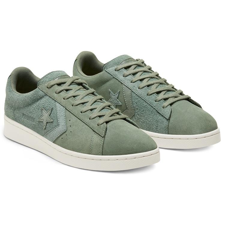 Converse Pro Leather Low 'Earth Tone Suede - Lily Pad' Men's 167889C