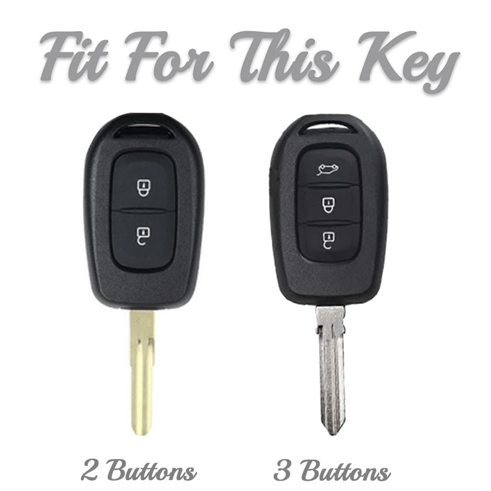 Чехол для ключа автомобиля из ТПУ с 2 3 кнопками, чехол-брелок для Renault Kwid Traffic символ для Dacia Sandero Logan Duster 2016 2017 2018
