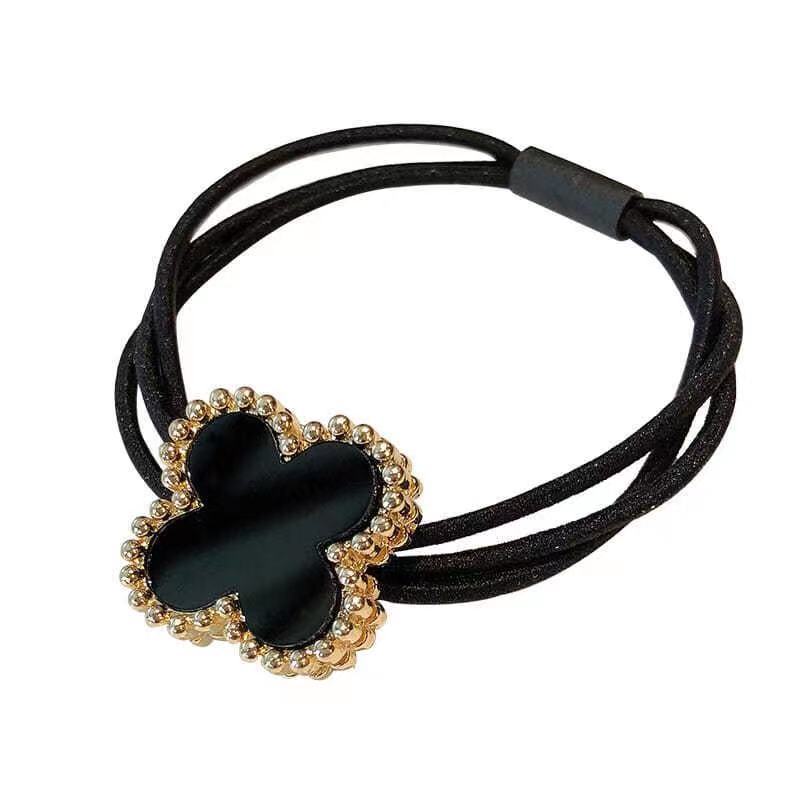 Flowers Hair Rubber Bands Corduroy Headdress Ponytail Ties Pony Tail Holder for Women