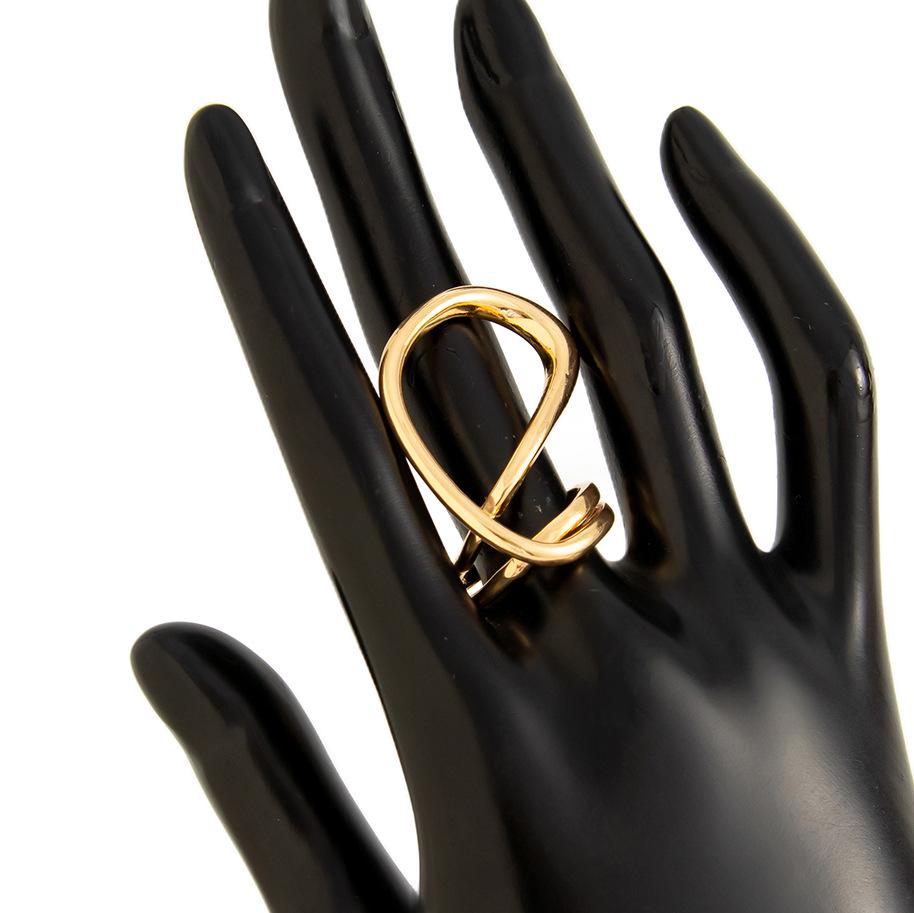 Стильный металлический глянцевый открытый браслет с преувеличенным дизайном в виде капли воды для женщин