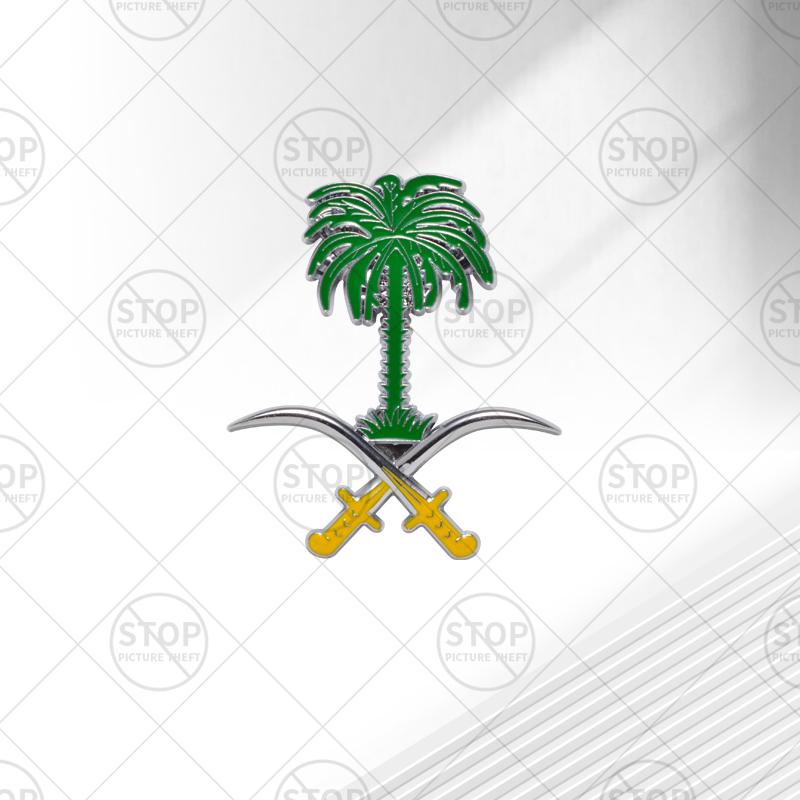 UWSY2 Car Badge Saudi Arabian Date Palm Tree Logo 3D Decal Grille Body Emblem For Skoda Peugeot Toyota Honda Nissan Suzuki GMC kia