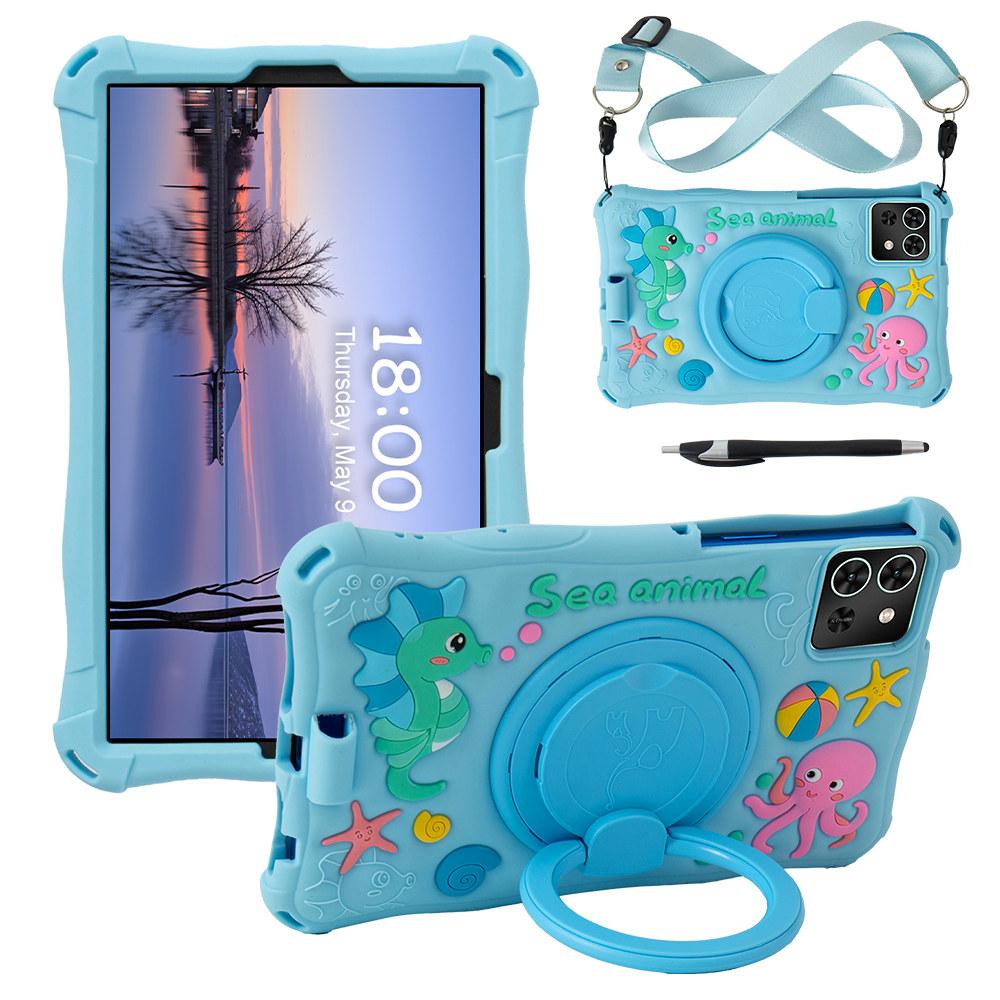 Вращающийся мультяшный мягкий чехол для Samsung Galaxy Tab A7 Lite A9 8.7 дюймов SM-T220 T225 SM-X110 X115 силиконовый детский чехол-подставка для планшета