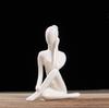 Домашнее Настольное Украшение Абстрактные Художественные Орнаменты Керамическая Фигурка в Позах Йоги Фигурка в Позах Йоги
