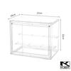 kkjoy 3 Layer Clear Display Box Stackable Magnetic Door Suit For Action Figures