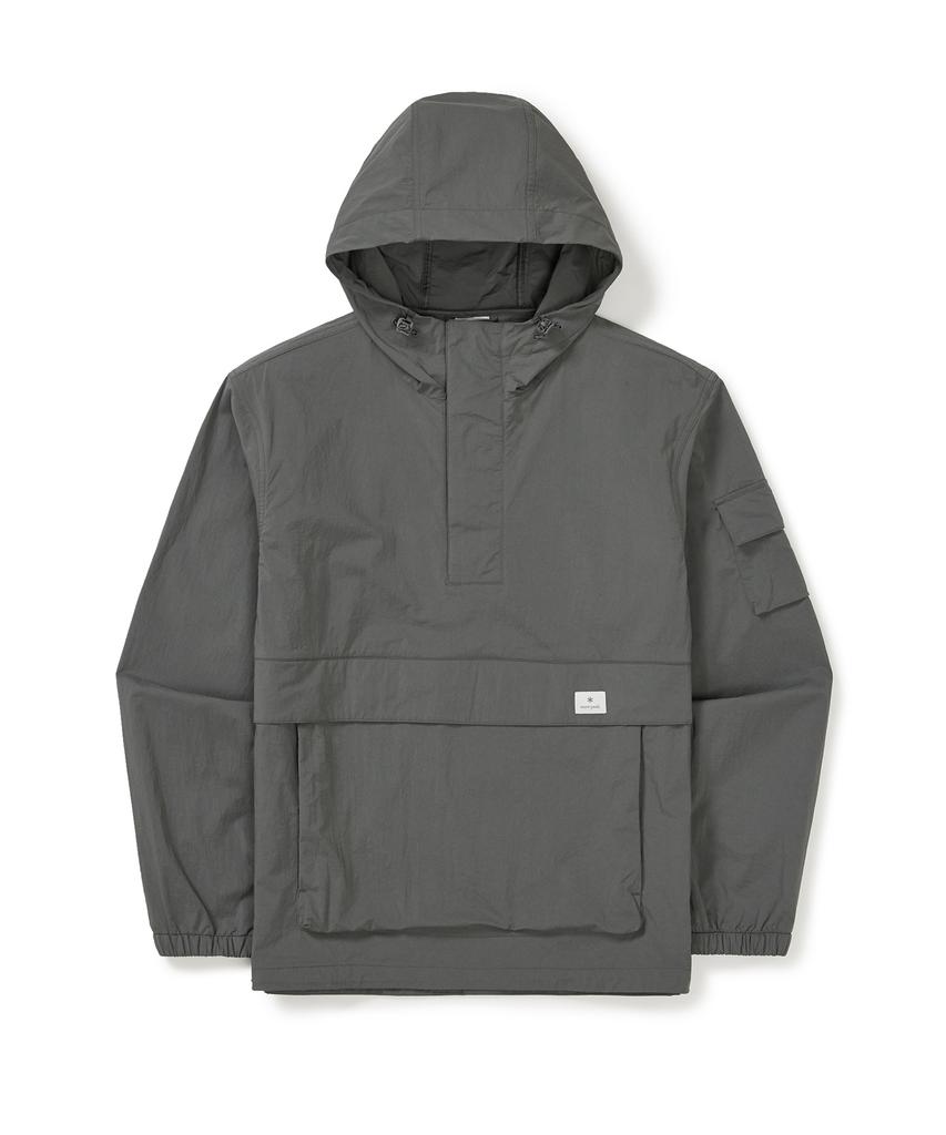 Анорак с капюшоном Snowpeak Apparel Root (S25Mmran60) Темно-серый