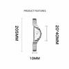 Irregular Niche Women's Watch Gold Chain Elegant Luxury Ladies' Wristwatch Half-Moon Dial Fashion Jewelry Quartz Watch Business