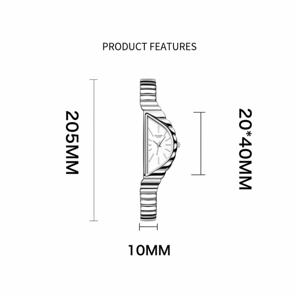 Irregular Niche Women's Watch Gold Chain Elegant Luxury Ladies' Wristwatch Half-Moon Dial Fashion Jewelry Quartz Watch Business