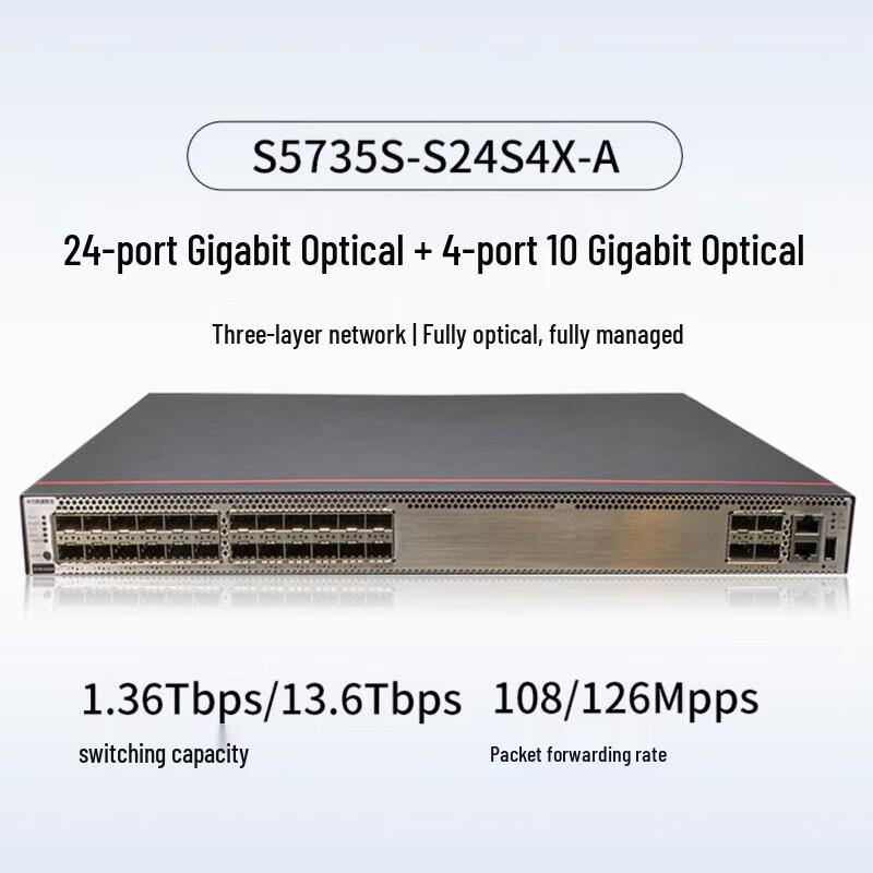 HUAWEI S5735S-S24S4X-A Enterprise Managed Fiber Optic Switch