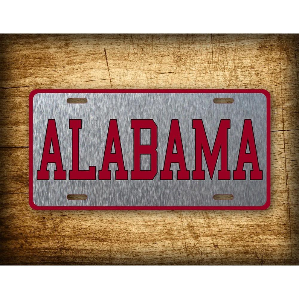 1 шт. Персонализированный номерной знак Alabama Crimson Tide BAMA NCAA Колледж Roll Tide AL Штат Автомобильный знак для фанатов Только декоративный