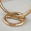 Candlestick Metal Gold Stand for a Long Candle Decorative Table 19 cm