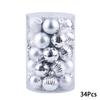 34Pcs Christmas Balls Ornament Hanging Pendants Navidad Noel Party Decor New Year 2024