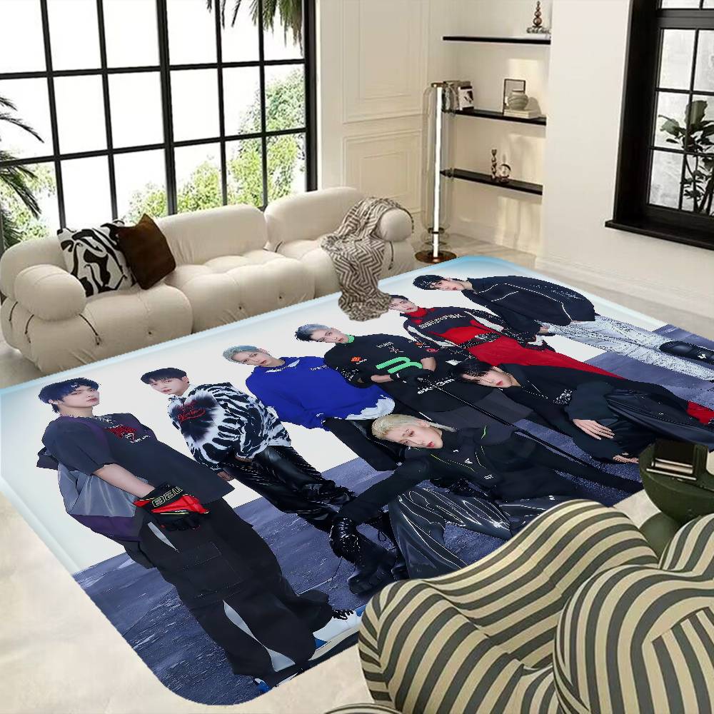 KPOP A-ATEEZ Ковер на пол Противоскользящий Впитывающий воду Длинная полоса Подушка Коврик для спальни Приветственный коврик