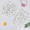 Детский комплект домашней одежды Sketch Coloring Fun Раскрашенная вручную домашняя одежда Пижамный комплект