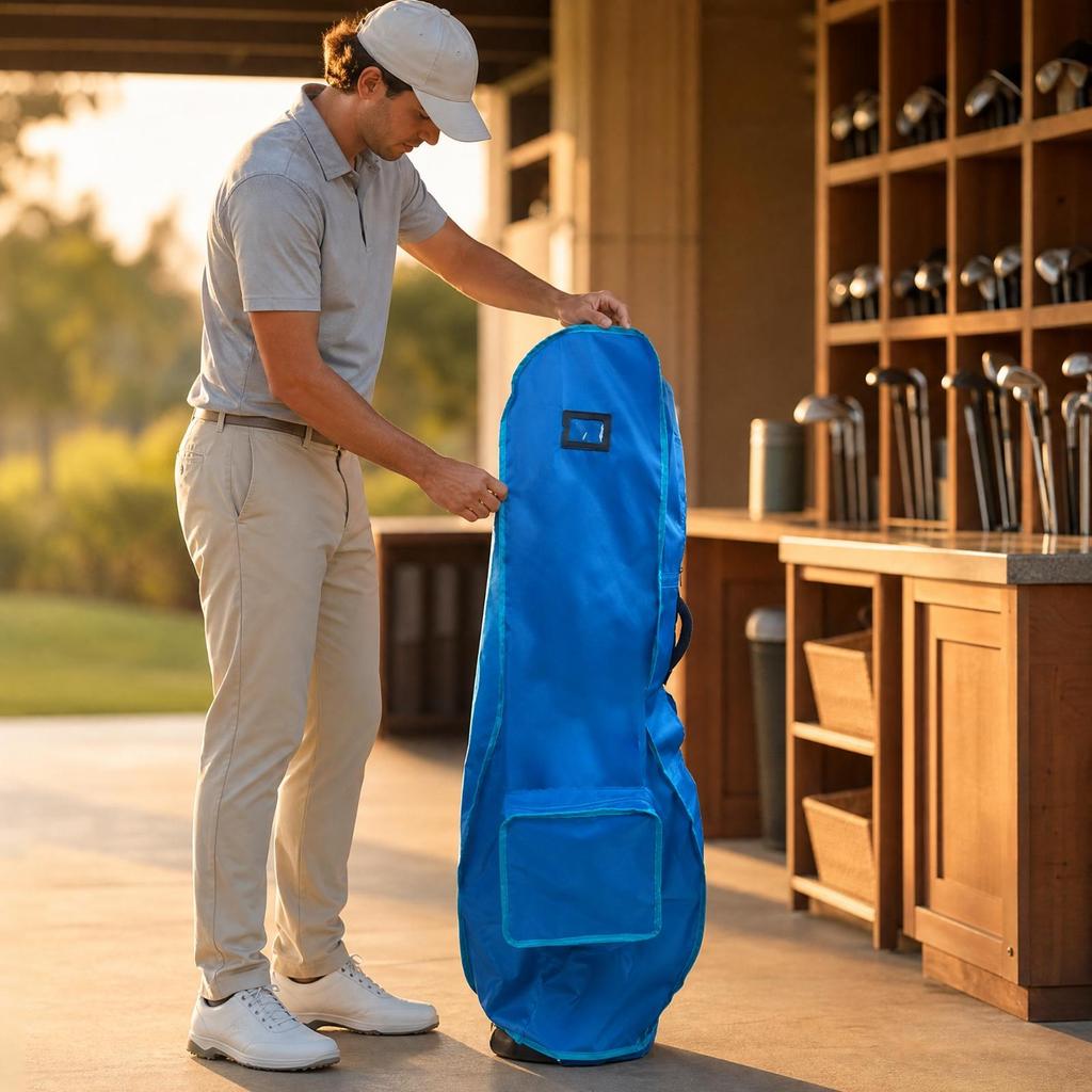 Golf Bag Cover Portable Nylon Rain Sturdy for Golfers