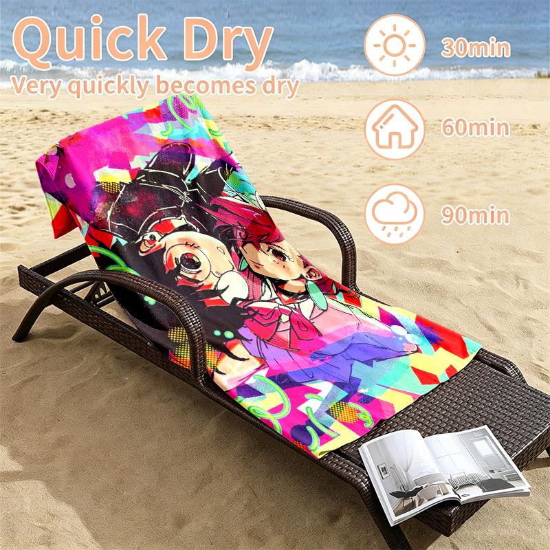 Dandadan Beach towels also serve as bath towels summer essential a musthave for the outdoors the beach and the pool