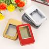 Rectangular Candy Coin Key Storage Boxes Jewelry Dampproof Containers Metal Tin Can Box