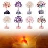Crystal Copper Wire Wrapped Money Tree Reiki Chakra Stones Crafts Agate Fluorite Base Potted Plants Feng Shui Trees Home Decor