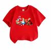 Alice in Wonderland Cartoon Character Print Kids T Shirt, 100% Cotton Unisex Boys Girls Casual Short Sleeve O-Neck Tees for Children Toddler Everyday