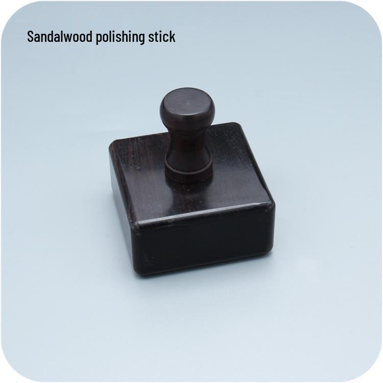 Ручной работы сандаловое дерево кожаный кромкорез и полировальный стик