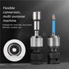 Ergonomic Fast Change Socket Adapter With Automatic Locking Ball Mechanism For Hexagonal Shank Accessories Steel Build