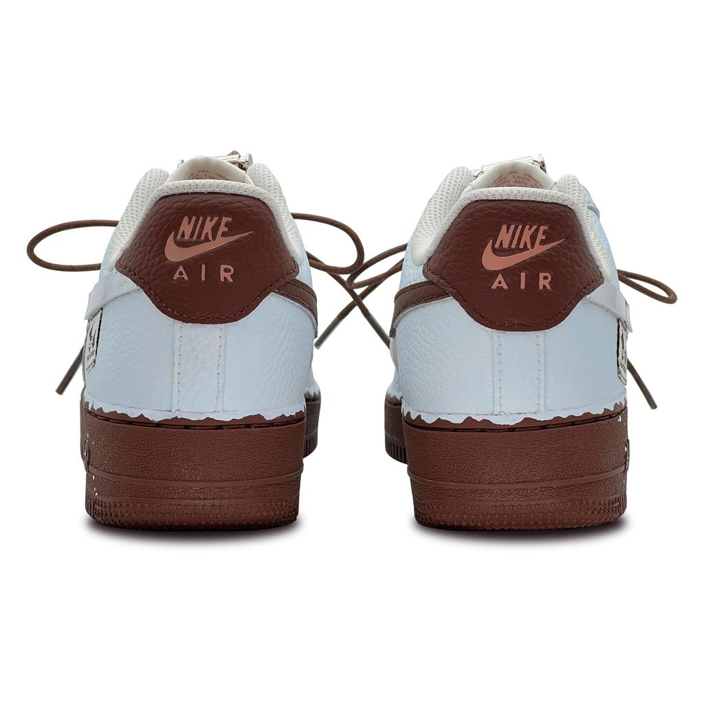 Nike Air Force 1 Kelorly Puppy Low top Skateboard Shoes Women's Blue Brown IM3378-122(Team293-)